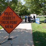 Authorities simulate DUI enforcement in campus tradition.