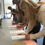 Students sign up for Early Educators events.