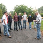 Professor Dennis F. Ringling shares with Athens High School  students the outstanding hardwood forests in Pennsylvania.
