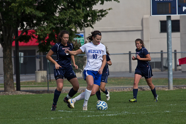 The Lady Wildcats defeated Valley Forge Christian College, 6-0, in a Homecoming runaway.