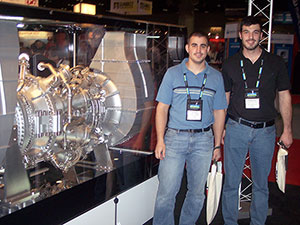 Paul G. Hyne, left, of Greencastle, and Thomas M. DiGeronimo, of Verona, N.J., on-site power generation technology majors at Pennsylvania College of Technology, recently attended the Electrical Generating Systems Association Advanced Training School.