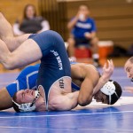 Daniel Frankenfield, of Dushore, ultimately coasted to an 8-3 comeback victory at 174.