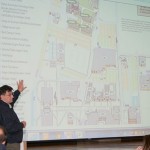 Penn College Police Chief Chris E. Miller explains the distribution of campus parking spaces.