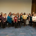 Newly inducted 'Awesome Women' gather for a group portrait
