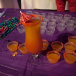 A colorful Mardi Gras entry took second place in the "mocktail" contest.