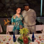 Hospitality management major Angela R. Snyder, of Jersey Shore, and Donnie L. Evans, a culinary arts technology student from Williamsport, snagged third place with their "Sangria" recipe.