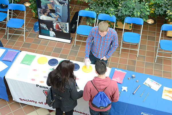 Academic-based student organizations, including the Society of Plastics Engineers, were available during Open House.