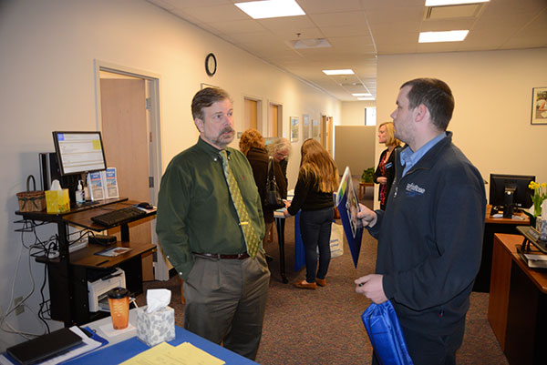 Bruce A. Wehler, a member of the English-composition faculty, assisted in the Advisement Center.