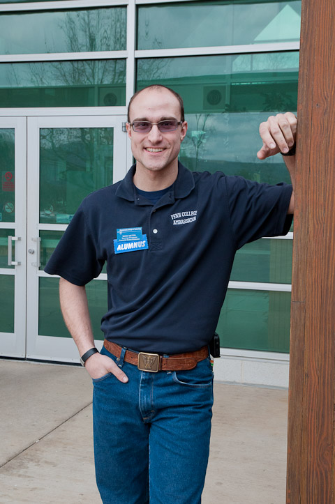 Alumnus Micah Metzel, who holds three degrees from Penn College ('09, technology management; '08, heavy construction equipment technology: technician emphasis; and '08, diesel technology), is an anchor of knowledge at the ESC.