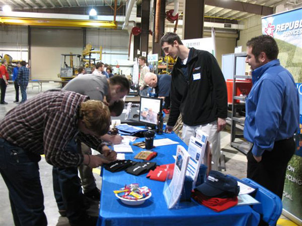 Republic Services, a York-based waste/recycling company, brought an interest in a variety of majors.
