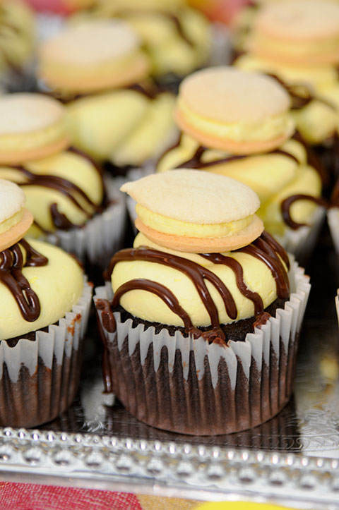 Chocolate, banana and coconut, all in one cupcake