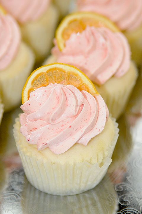 Raspberry-lemon cupcakes by Lauren C. Rich
