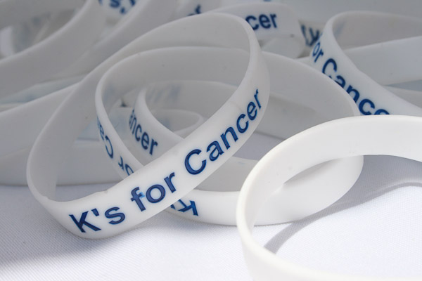 K's for Cancer bracelets were handed out to Walk-It-Out participants.