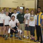Student challengers prevail in volleyball.