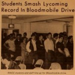 1969: WACC students and faculty/staff line up for blood drive