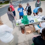 The Wildcat Walk forms near the registration table at Park Street and Hagan Way.