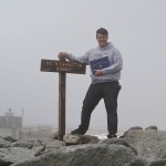 Christopher J. Allebach, at the summit of Mount Washington