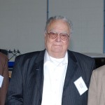George E. Logue Sr., joined by Peyton D. McDonald (left) and William D. Davis Sr. (right), was among the charter directors of the former Williamsport Area Community College Foundation honored upon the group's 30th anniversary in June 2011.