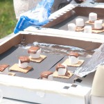 Chocolate bars, marshmallows and graham crackers await the magic of Camp ESCAPE's Amazing Instamelt Ovens.