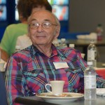Earl Gates, a 1960 graduate in office machine technology, traveled the farthest – from Texarkana, Texas – and was acknowledged during brunch in Nature's Cove.