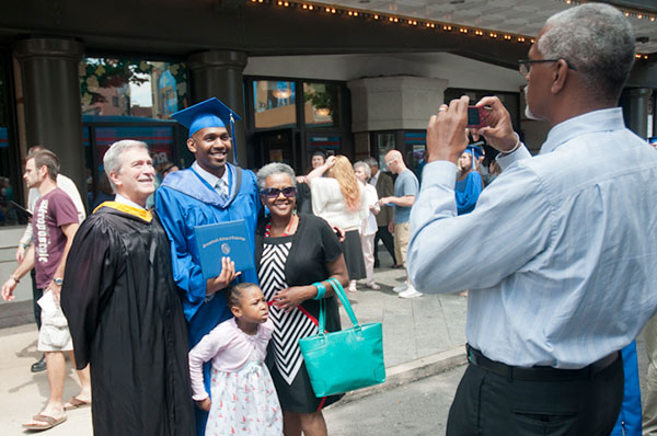 Family photos with a mentor – Radiography Director Robert Slothus.