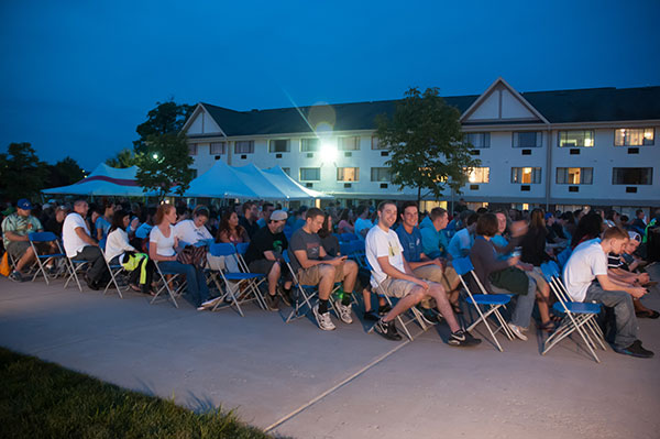 A beautiful night for a campus get-together!