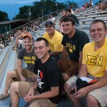 The boys of summer (and of Sigma Nu) enjoy a night at the ballpark.