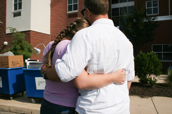 A reassuring hug ... 