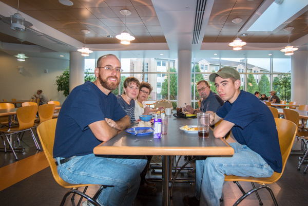A family portrait, three generations strong: Clockwise, from right, are Nathaniel W. Mills, a machinist general major from Claysville; parents, Todd and Heike Mills; and grandparents, Barbara and Carl Ebaugh.