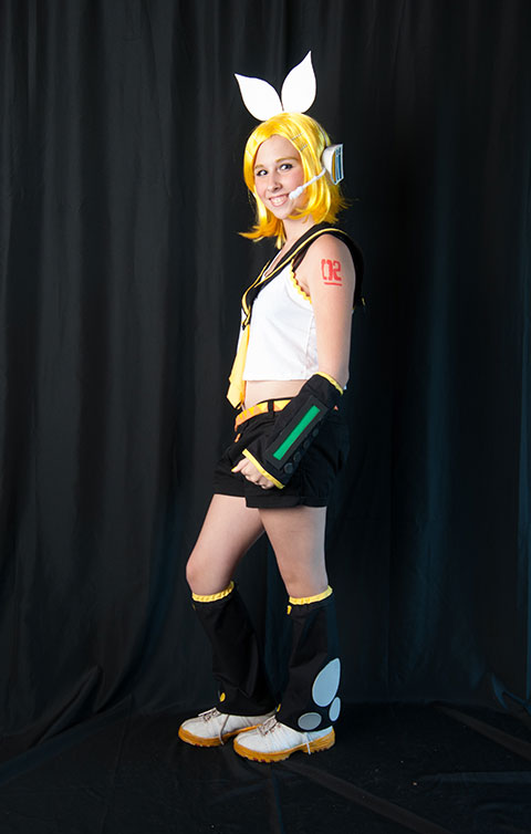 Taking home second-prize honors in the competition for adults is Savanah Muska, dressed as Vocaloid Rin Kagamine.