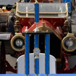 The students decided which vehicle would win the Automotive Restoration Technology Award; pending the presentation, the trophy adorns a display table in front of the 1909 Chalmers-Detroit roadster on loan to Penn College.