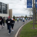 Small gifts - $15 registration fees - from 500 participants in the Health Sciences 5K run/walk went a long way to helping the school's scholarship fund reach endowment.