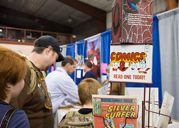 Comic-book vendors were just one of the attractions in the 