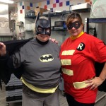 Caped crusaders Deanna Fink (left) and Robyn Welch protect Gotham City, AKA Capitol Eatery.