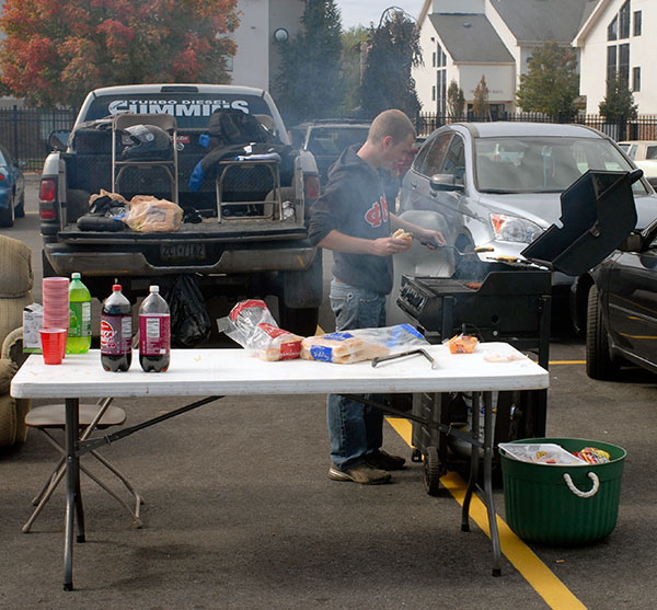 What's a tailgate without a grill?