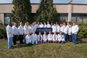 Juniors in the physician assistant bachelor-degree major at Penn College gather to celebrate National PA Week, Oct. 6-12.