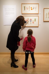A mother and daughter explore Fitzgerald's paper dolls collection … 