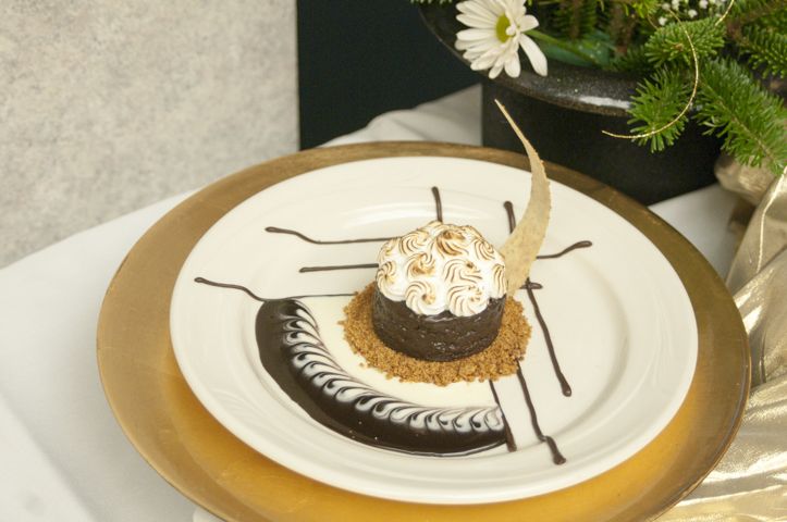 A decorative, deconstructed s’more made by Ching Chan takes first place in Classical and Specialty Dessert Presentation.