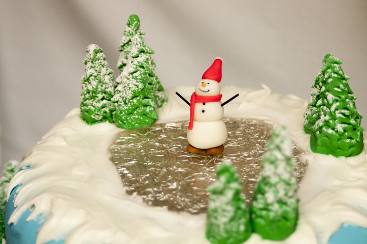 A “Frosty on Ice” cake by Timothy L. Kuntz