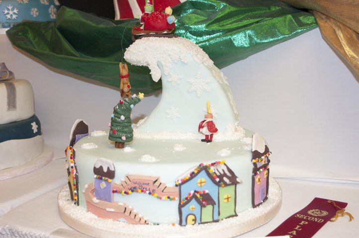 Kelsey L. Park’s “Grinch” cake takes second place.
