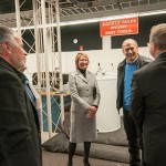 From left, John F. Strittmatter, director of the ShaleNET U.S. regional hub; Alice M. Schuster, project director for ShaleNET U.S.; Marino; and Pistner.