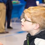 A familiar sight at Tuesday's festival: A child's face, awash in enchantment.