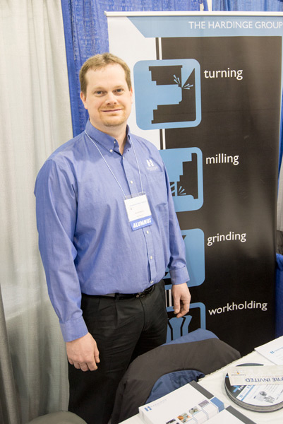 Donald E. Sherry, whose multiple degrees include a 2007 bachelor's in manufacturing engineering technology, traveled back to campus on behalf of Hardinge Inc.