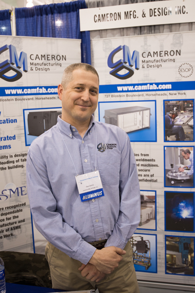 Guy A. Loomis, a 1994 welding technology graduate, representing Cameron Manufacturing & Design Inc.