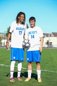 Wildcat student-athletes Tarik LaRoche and John-Michael Sabga, who played soccer together as boys in their native Trinidad, unexpectedly reunited at Penn College.