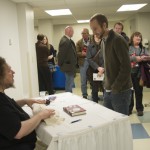 Lanier hosts a well-attended post-event book signing.