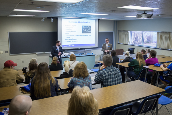 Frederick W. Becker and Brian D. Walton, dean and coordinator of academic operations, respectively, provide an overview of the School of Business & Hospitality.