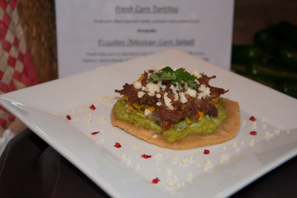 Alexander N. Bomberger, of Mountville, presents a Southern California menu with carnitas: traditional slow-braised pork sweetened with citrus and cola and served with avocado pesto, queso fresco (Mexican cheese), fresh corn tortillas and esquites (Mexican corn salad).