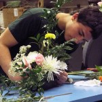 A Floral Design competitor