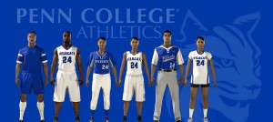 An agreement between Penn College, Nike adds trademark "swoosh" to Wildcat gear. (Composite artwork by Jennifer A. George, student affairs information specialist)